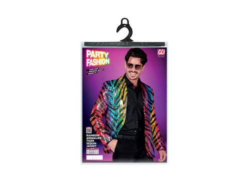 Party Fashion party kabát - szivárványos tigris motívummal