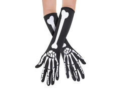 Csontváz hosszú kesztyű - 24 cm - 1 pár