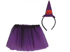 Boszorkány jelmez lányoknak - 1 db.