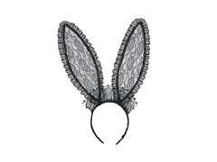 Fekete csipke nyúl fülek