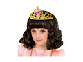 Arany tiara rózsaszín ékszerekkel