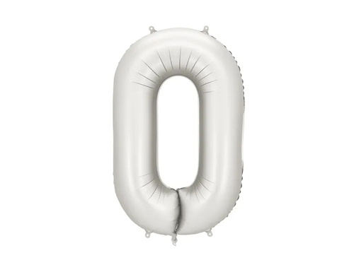 Fólia lufi ezüst szám 0 - 86 cm - 1 db.