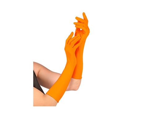 Neon narancssárga hosszú kesztyű 40 cm