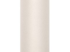 Sima krémszínű tüll - 30 cm x 9 méter - 1 db.