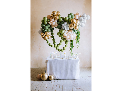 Rózsaszín pasztell latex lufi - kicsi - 100 db.