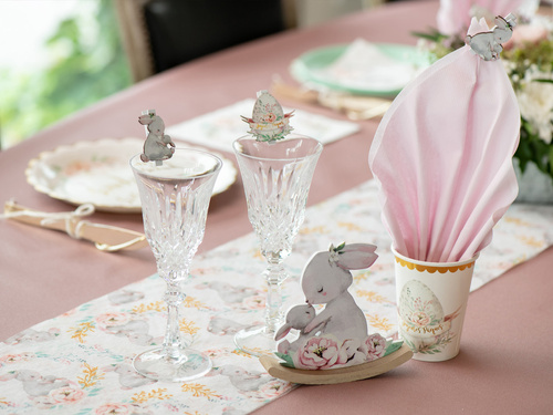 Asztali futó dekoráció Nyulak - 25 cm x 3 m - 1 db.