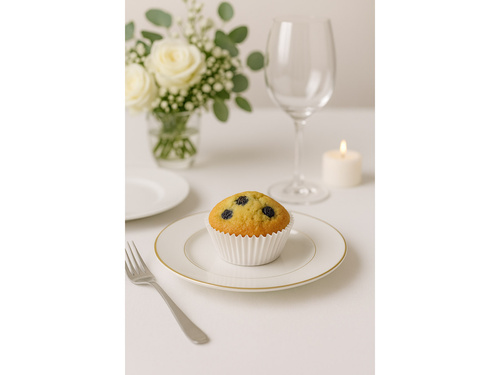 Fehér cupcake liners - 50 db.