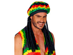 Reggae kalap raszta hajjal - 1 db.