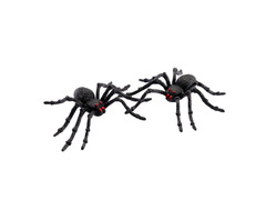 Halloween pókok dekoráció - 13 cm - 2 db.