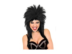 Rocksztár fekete parókája