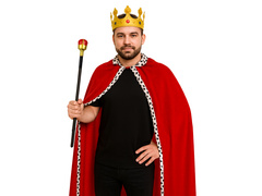 Király jelmez felnőtteknek - hosszú - 115 cm