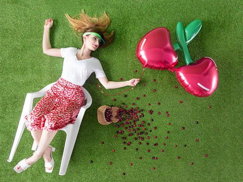 Fólialufi cseresznye - 88 x 73 cm - 1 db.