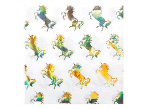 Egyszarvú születésnapi szalvéta - 33 cm - 20 db.