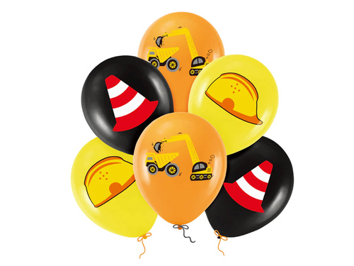 Útépítési latex lufi - 30 cm - 6 db.