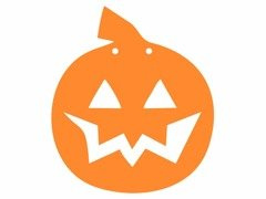 Papír Halloween tök 13 cm - 1 db.